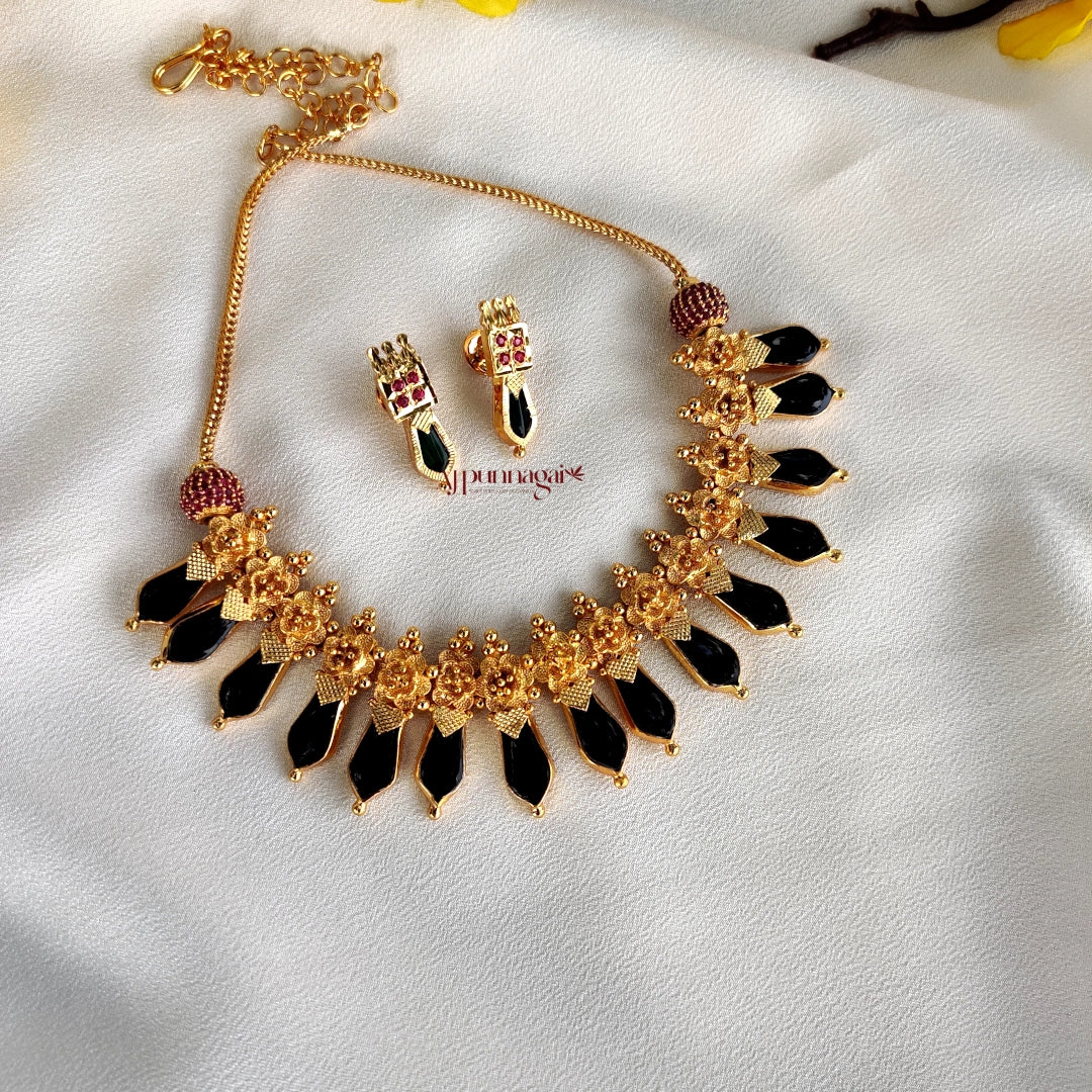 Trendy and stylish Kerala design Nagapadam floral Necklace