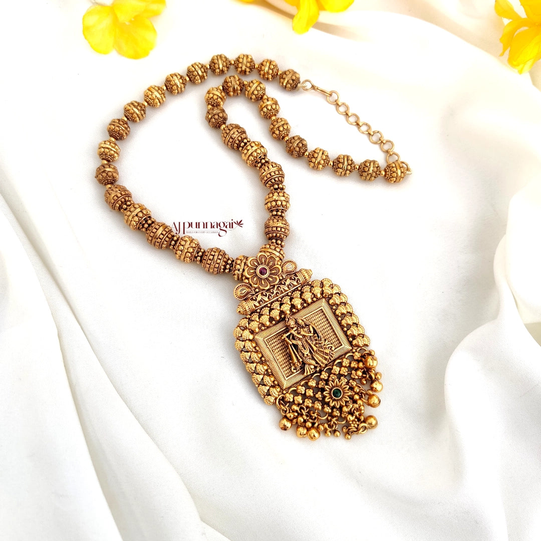 Beautiful heritage Radha Krishna motifs Beaded Haram