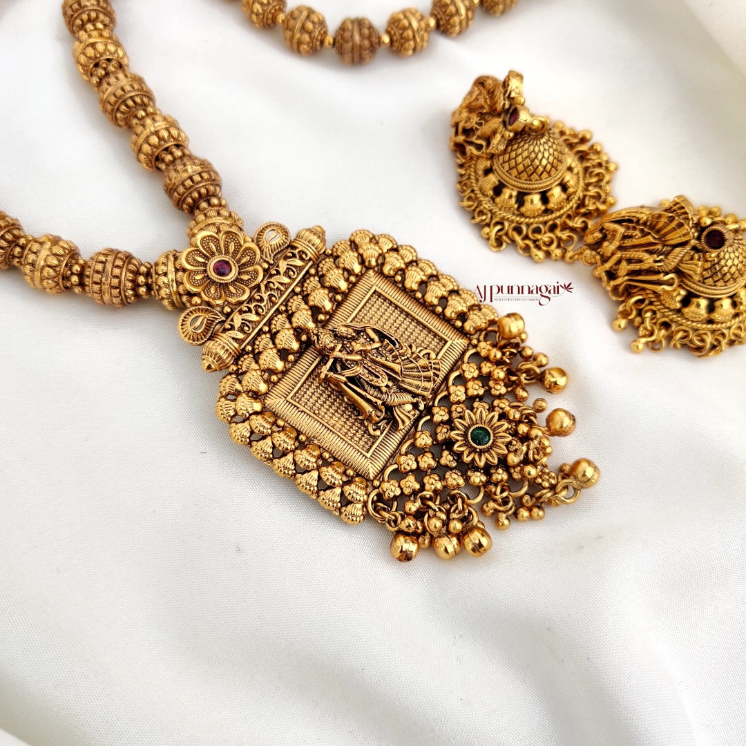 Beautiful heritage Radha Krishna motifs Beaded Haram