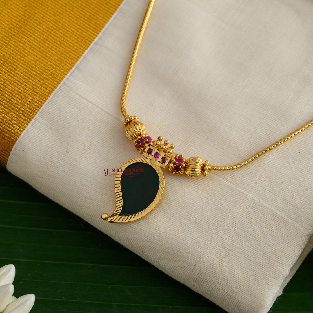 Palakka Mango Necklace - Green