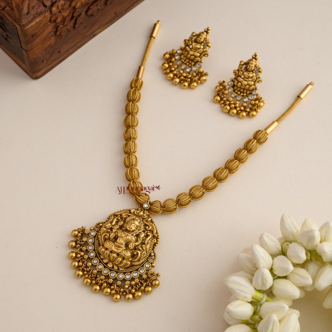 Unique Lakshmi Bridal Necklace - White