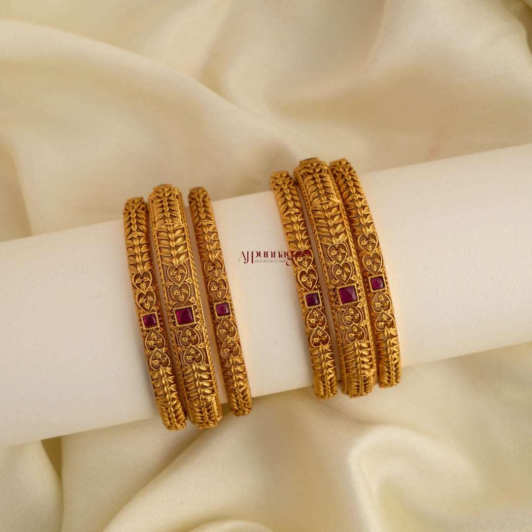 Royal Look Kemp Bangle - Set of 6