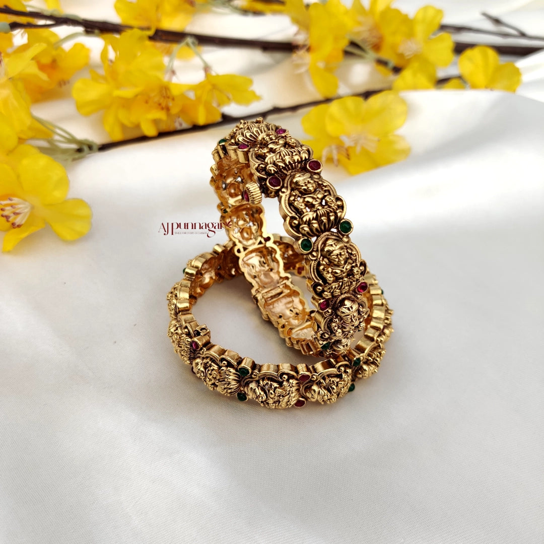 Magnificent traditional Lakshmi Motifs Openable Bangle