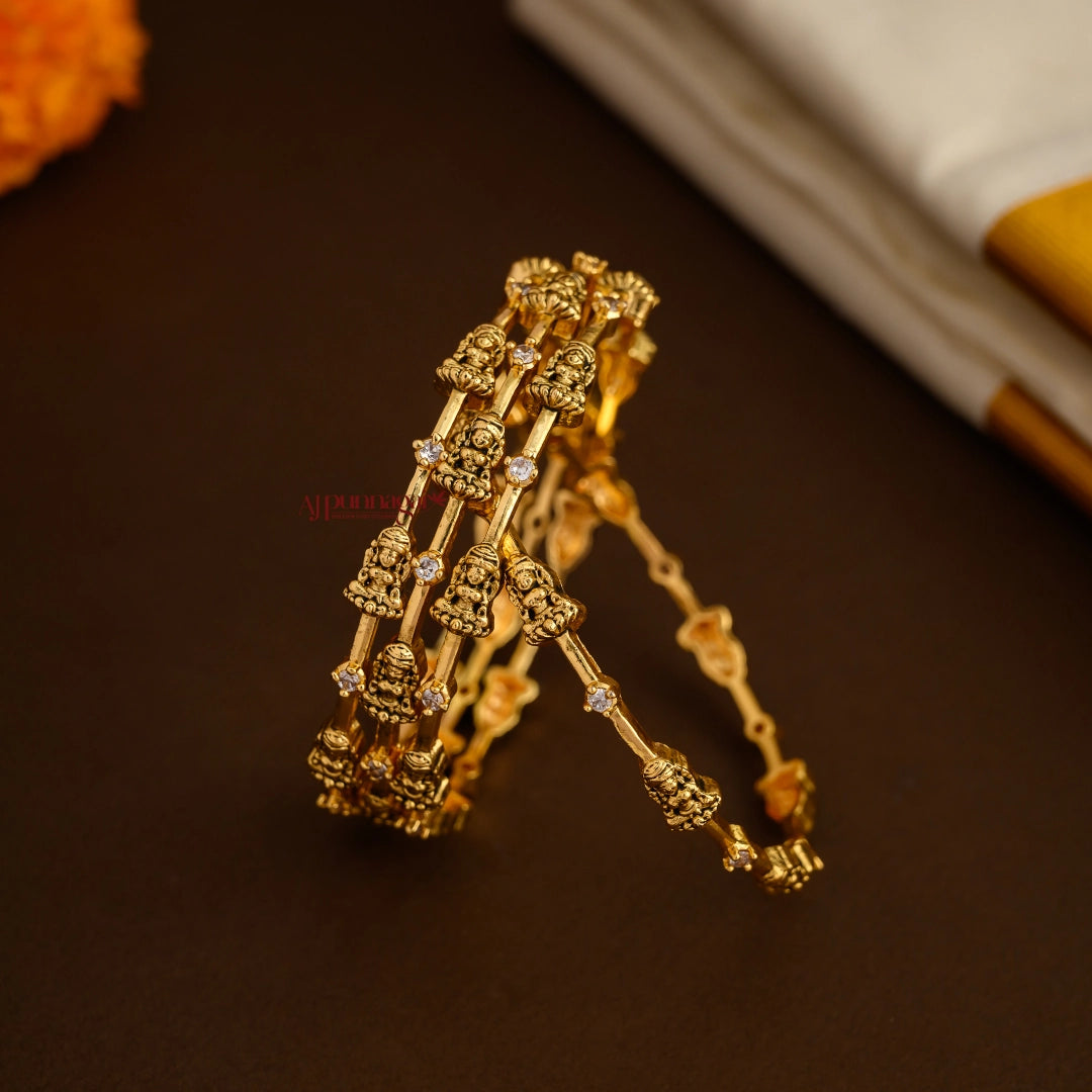 Nakshi Antique Lakshmi Bangle - Set of 4