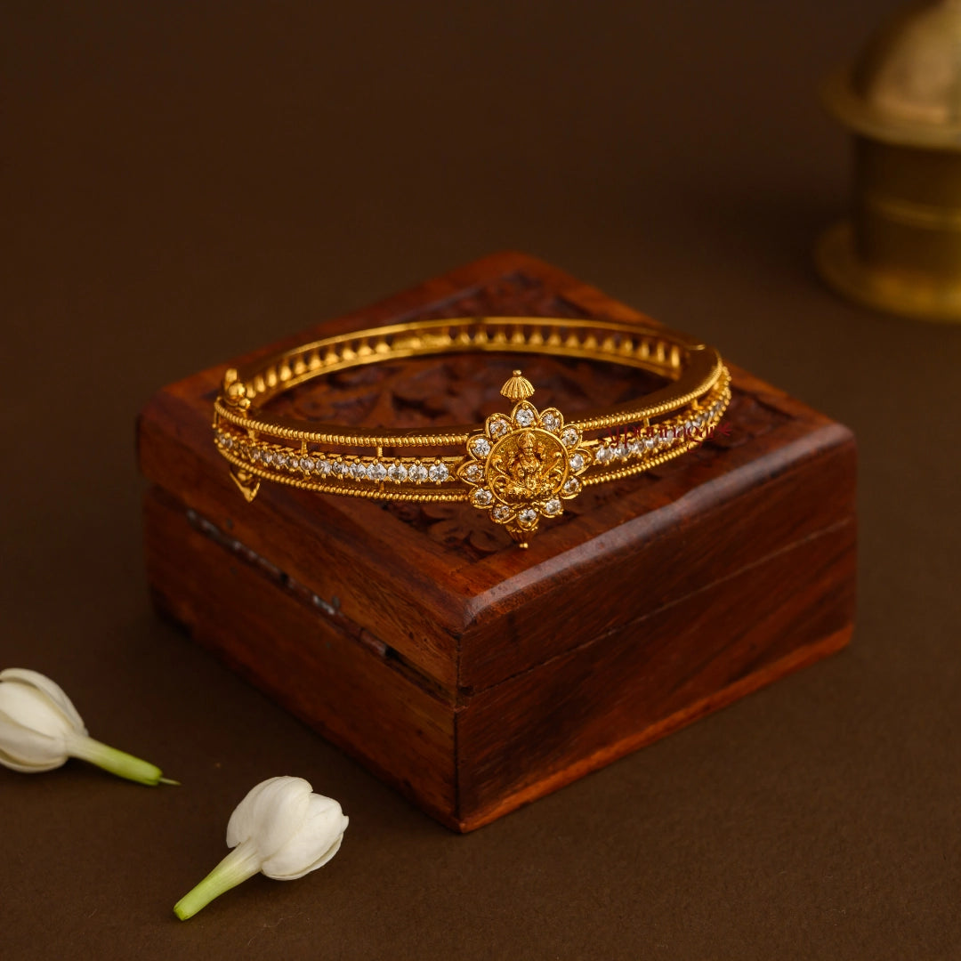 Dazzling AD Lakshmi Openable Bracelet
