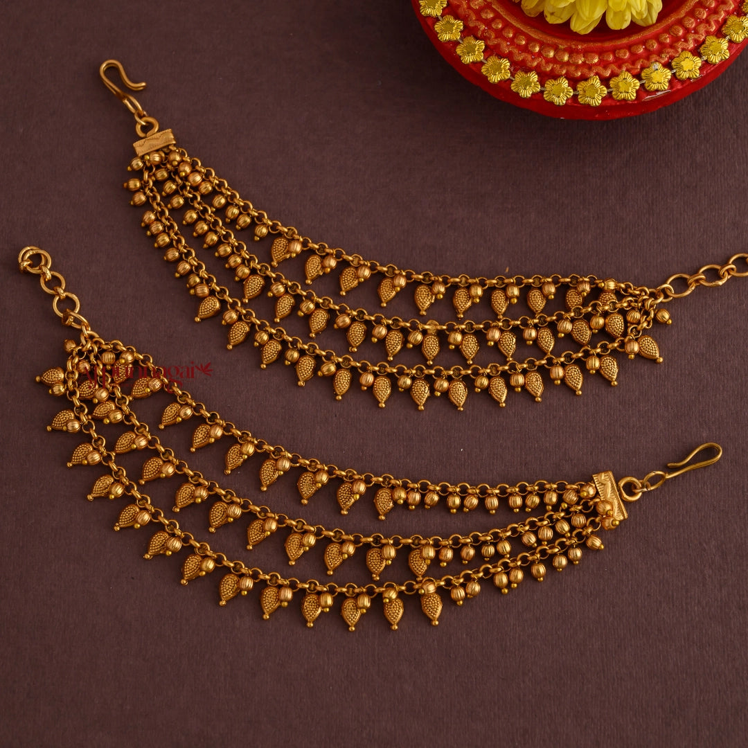 Tear Drop Style Mattal - Gold