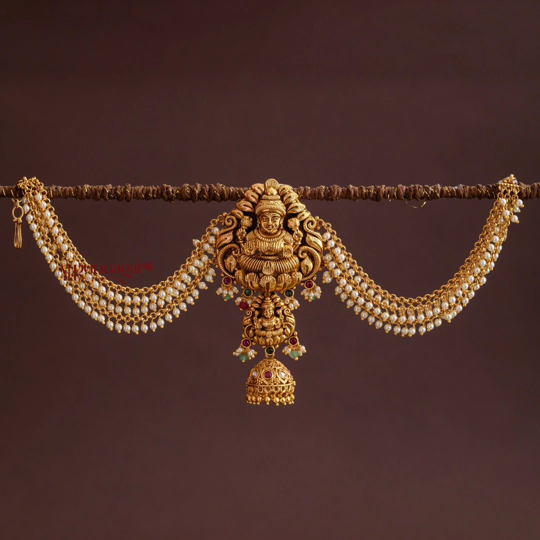 Traditional Style Lakshmi Jadai Billai - Pearl