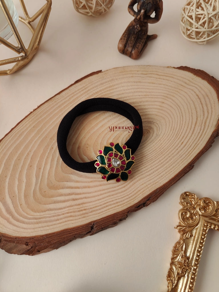 Floral Kundan Jadau Hair Band