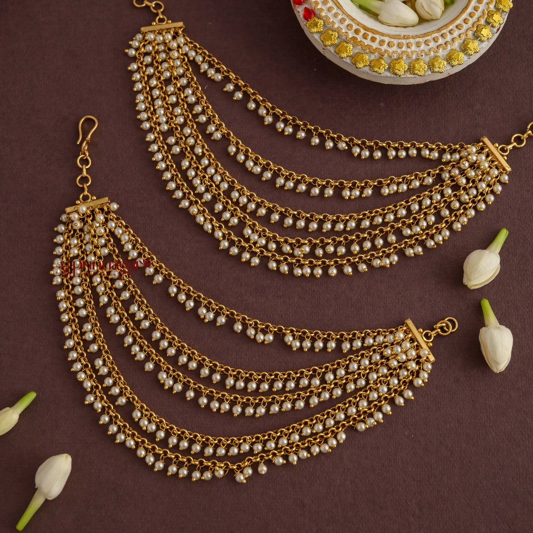 Gold Look Alike 5 Layered Mattal - Pearl