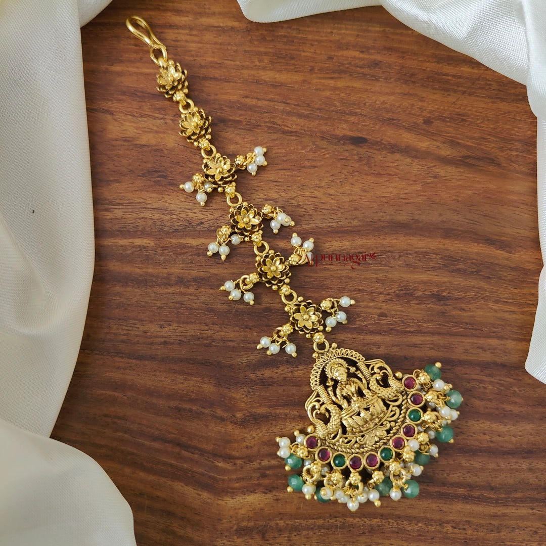 Gold Look Alike Floral Lakshmi Chutti