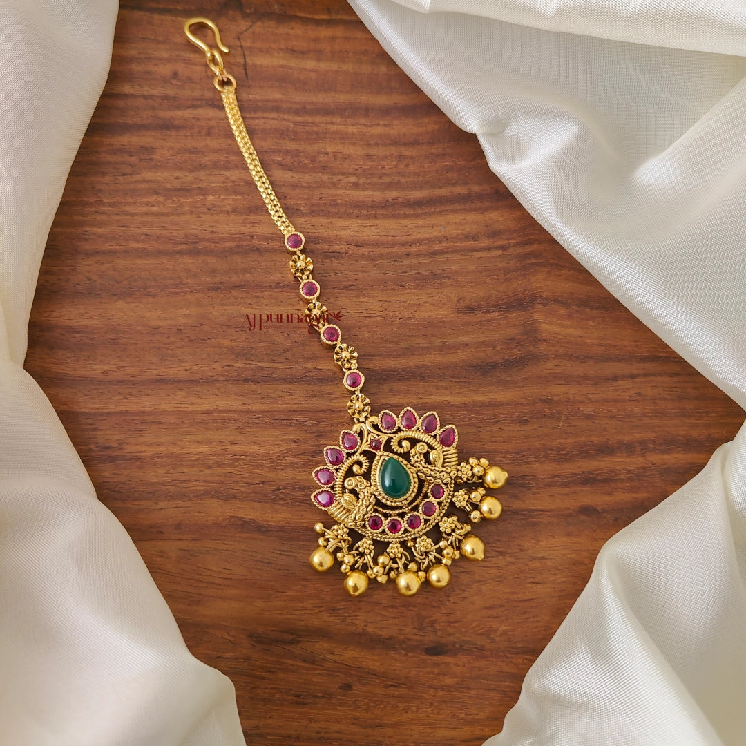 Peacock Kemp Chutti - Gold