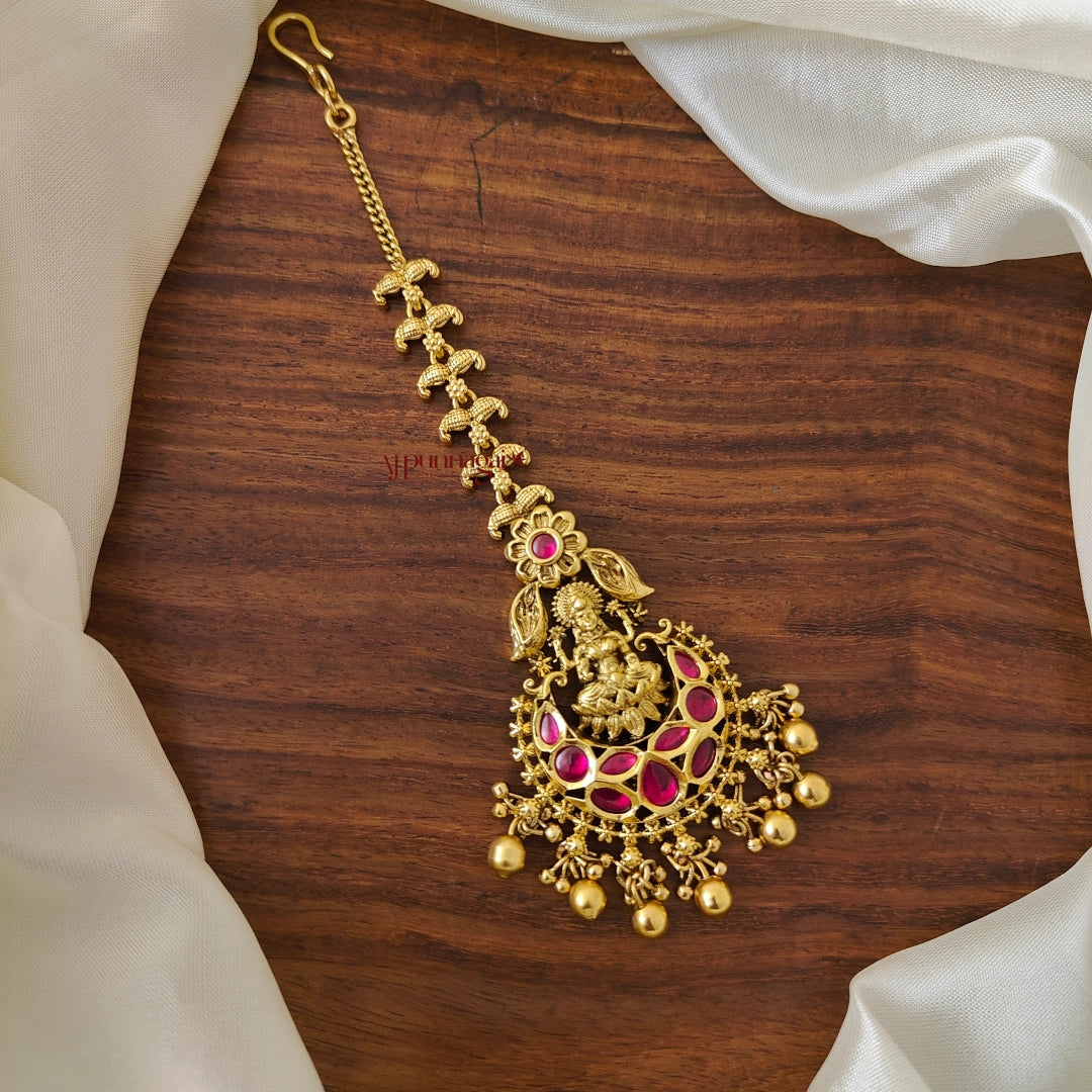 Gold Look Alike Lakshmi Chutti - Ruby