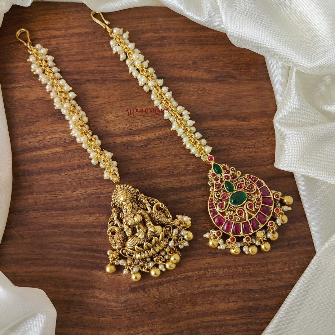 2 in 1 Lakshmi With Kemp Chutti - Pearl