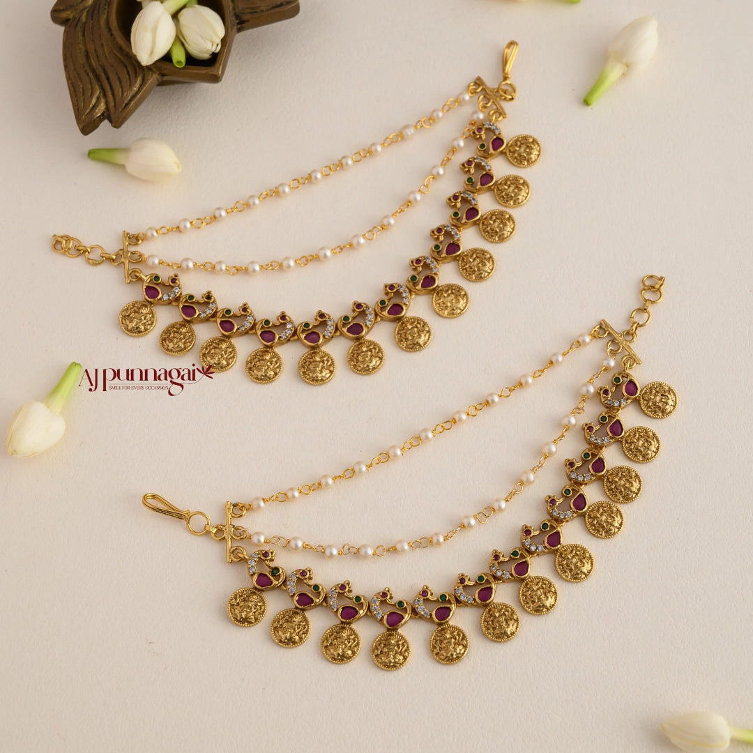 Peacock With Lakshmi Bridal Mattal