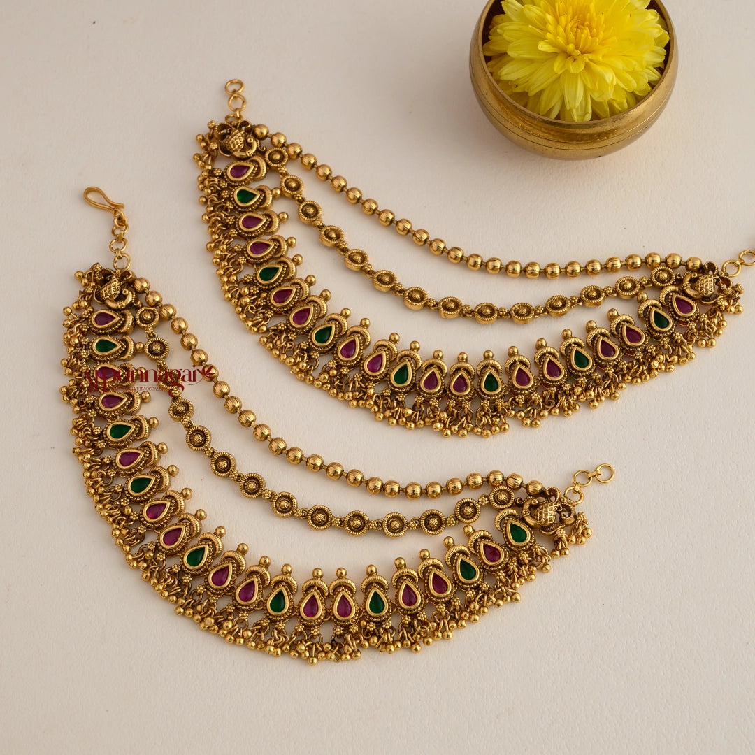 Grand Kemp Gold Look Alike Bridal Mattal - Multi