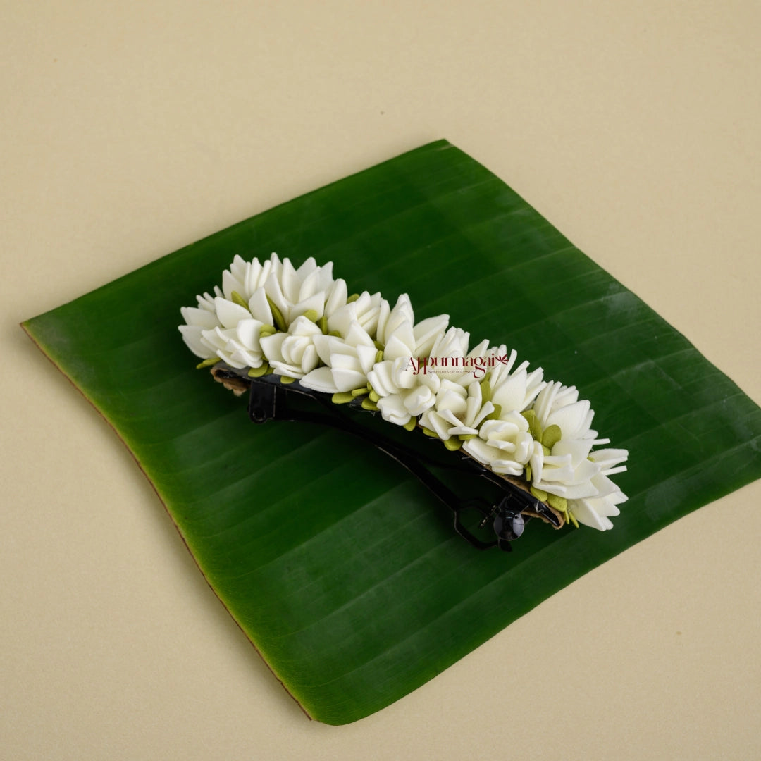 Realistic Look Pichi Poo with Green Foamiran Centre Clip