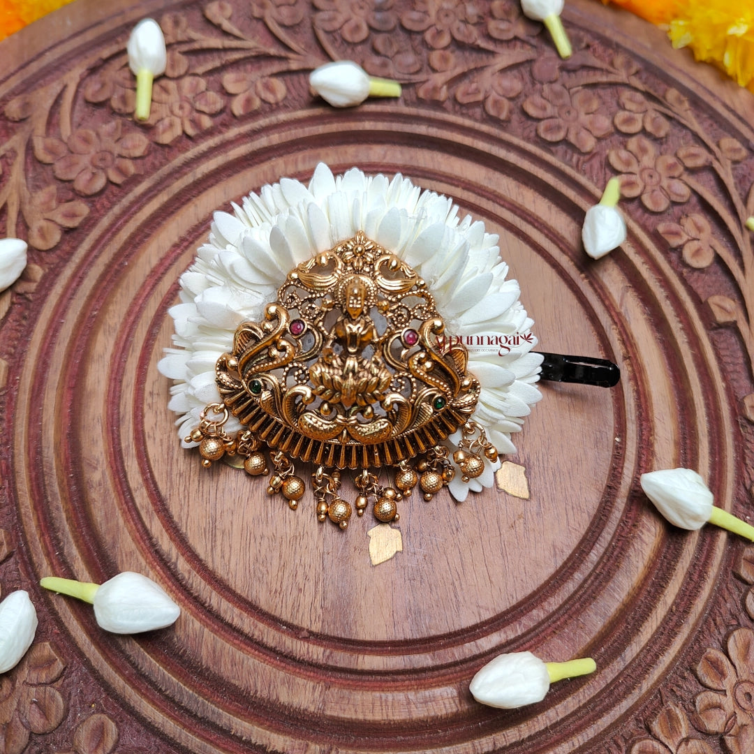 Foamiran Mullai Poo With Lakshmi Hair Clip