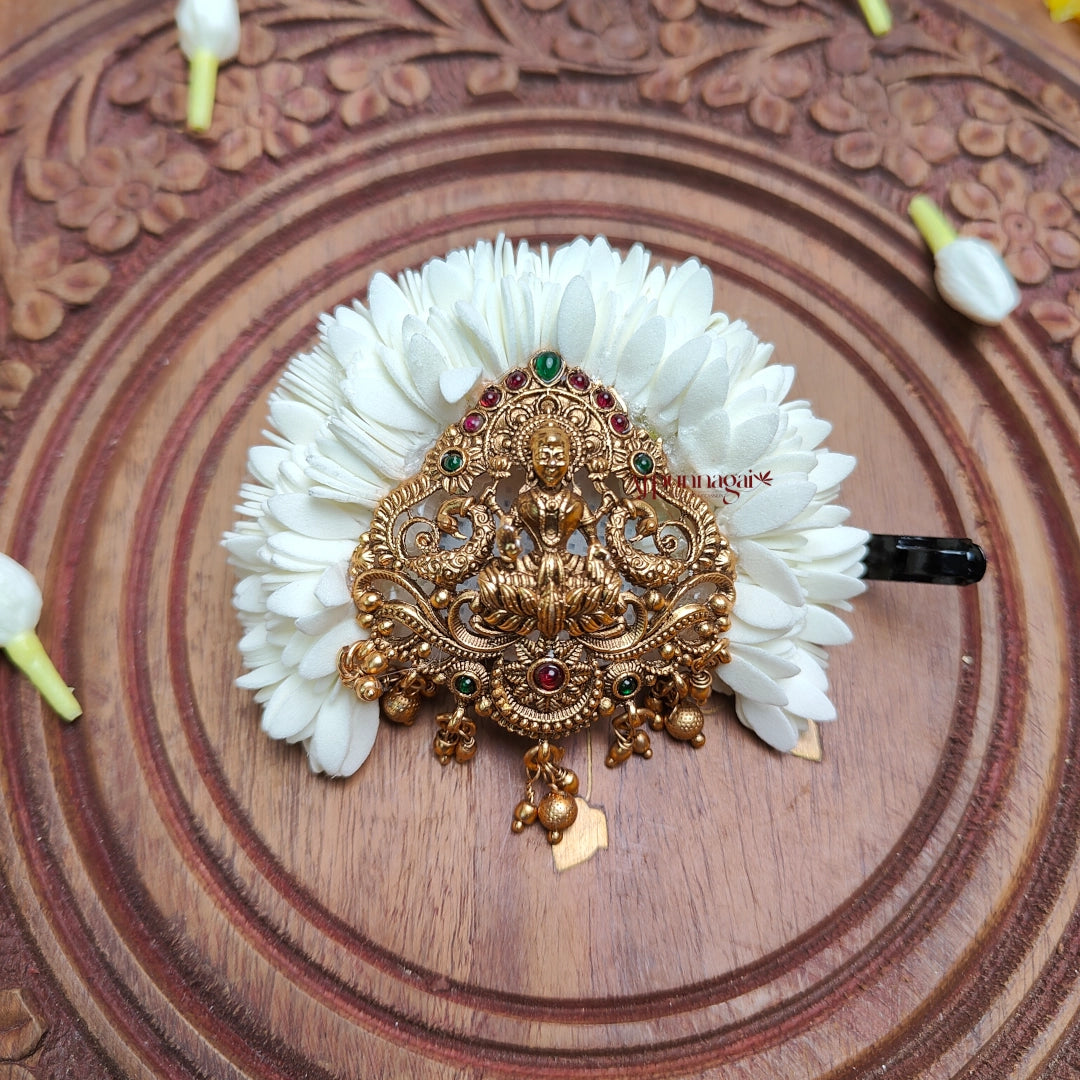 Foamiran Mullai Poo Lakshmi Hair Clip