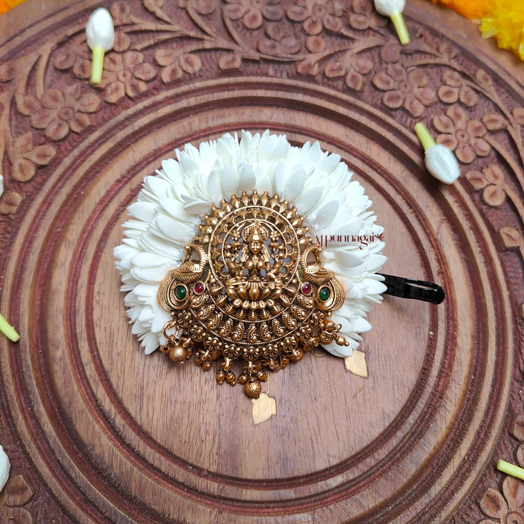 Elegant Foamiran Mullai Poo Lakshmi Hair Clip
