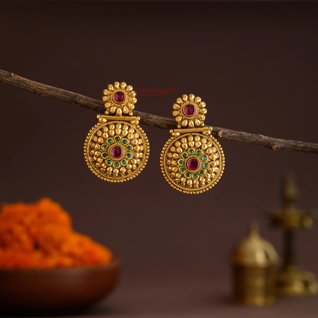 Antique Floral Earring