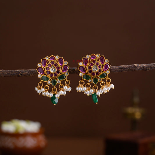 Kemp Lotus Matt Earring