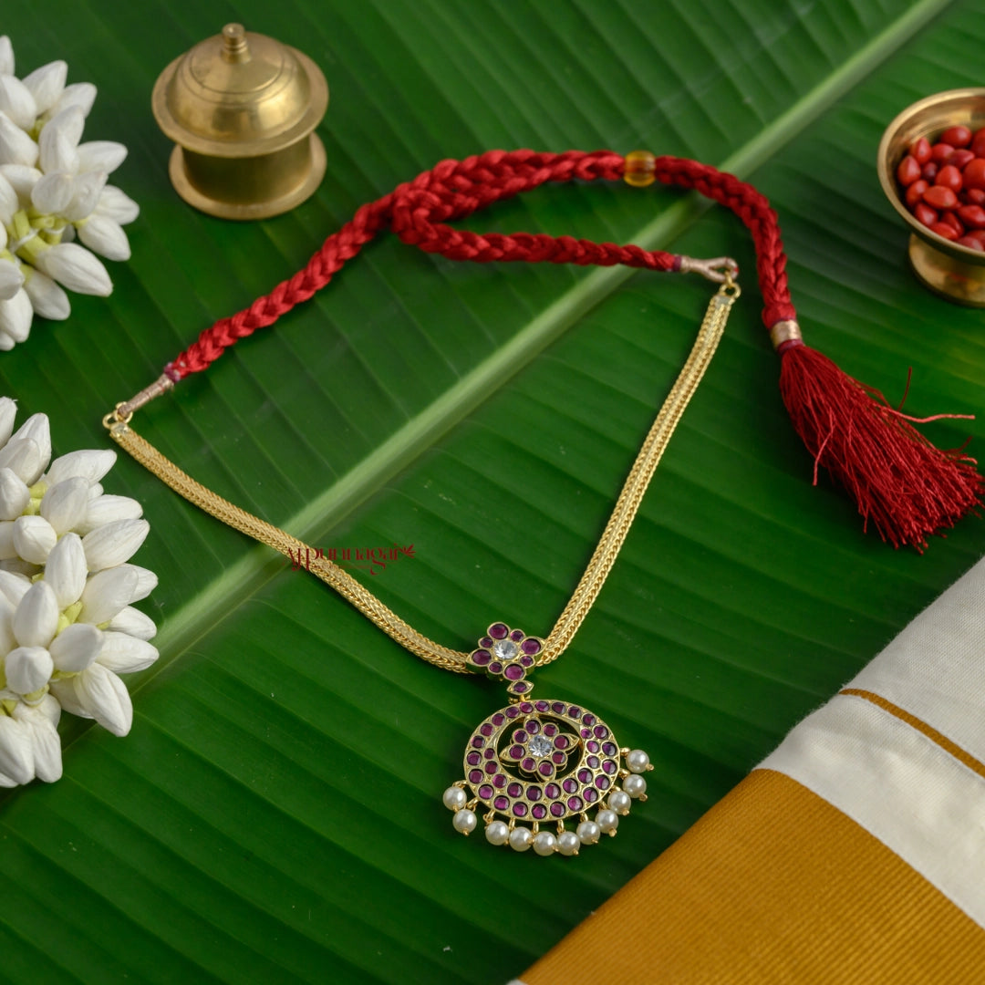 Semi Precious Kemp Necklace - Ruby