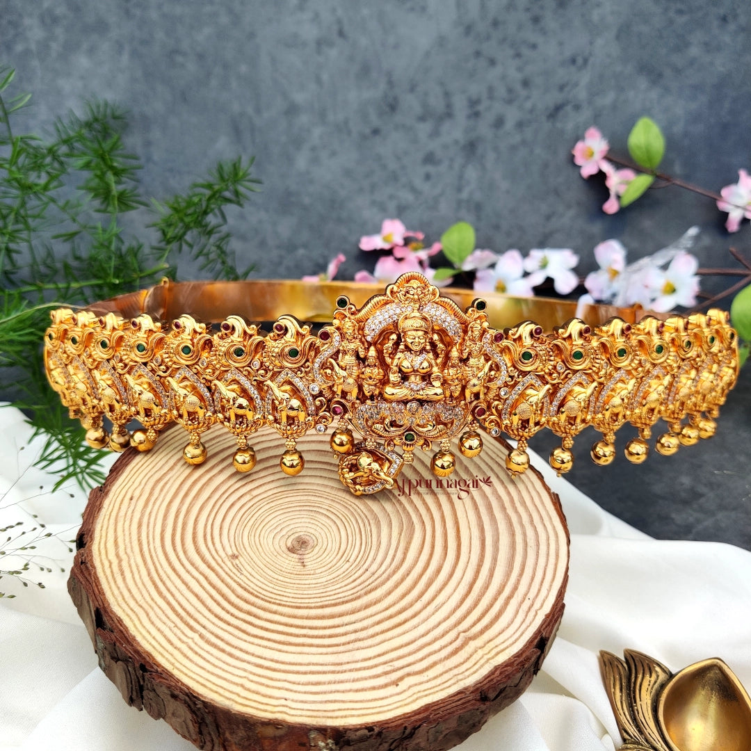 Majestic Lakshmi and Elephant Design Bridal Hip Belt