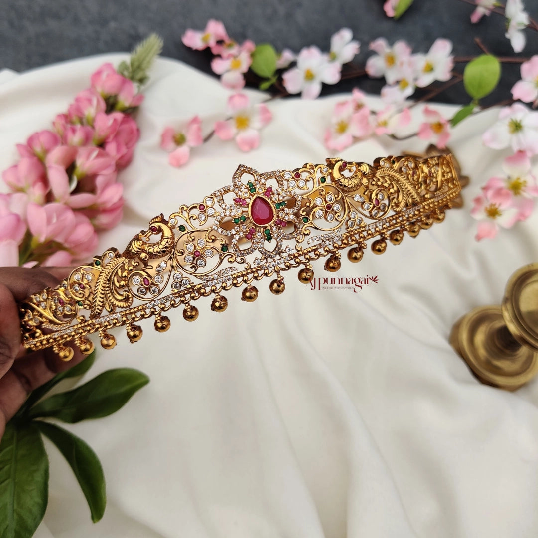 Dazzling Peacock Design Kids Hip Belt