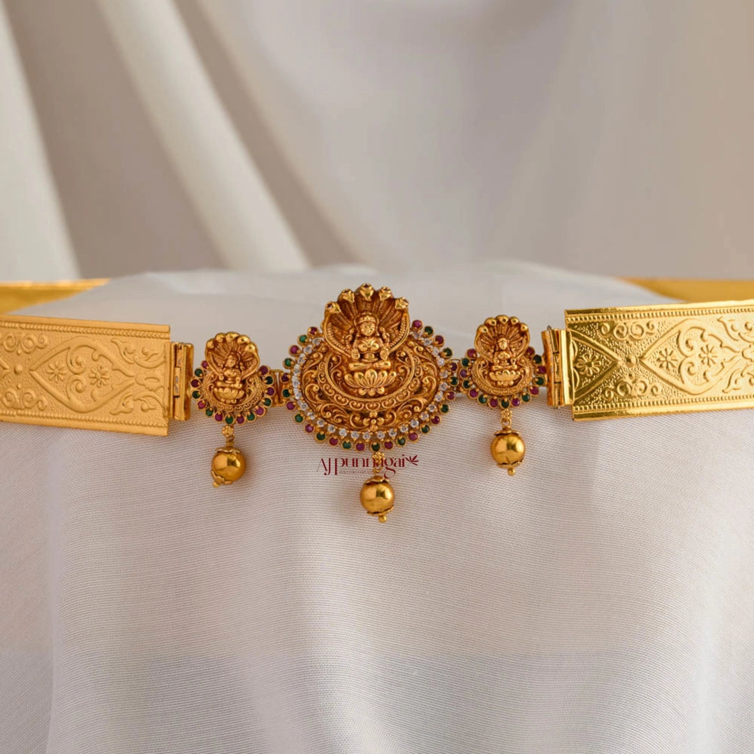 Traditional NagaLakshmi AD Bridal Hip Belt