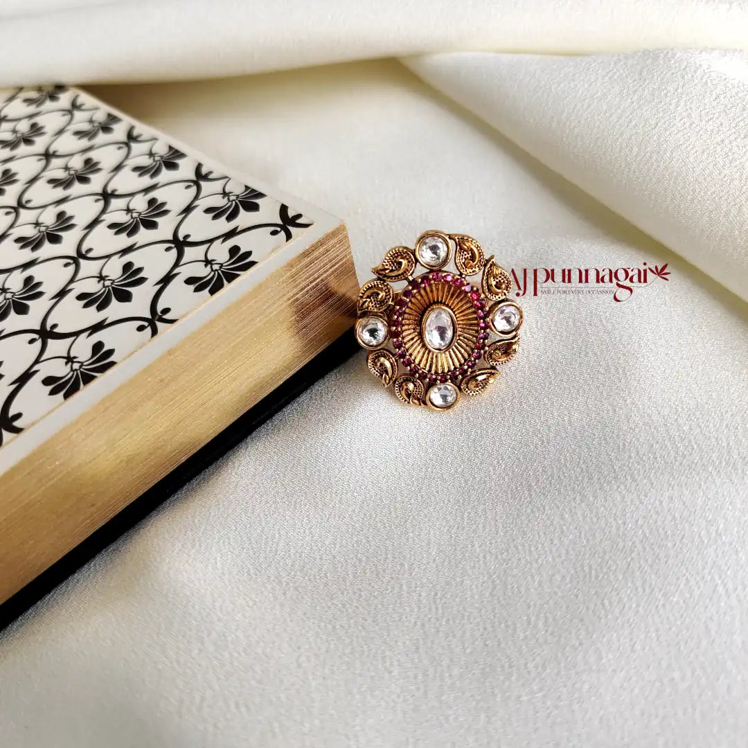 Dhiya Finger Ring - Ruby