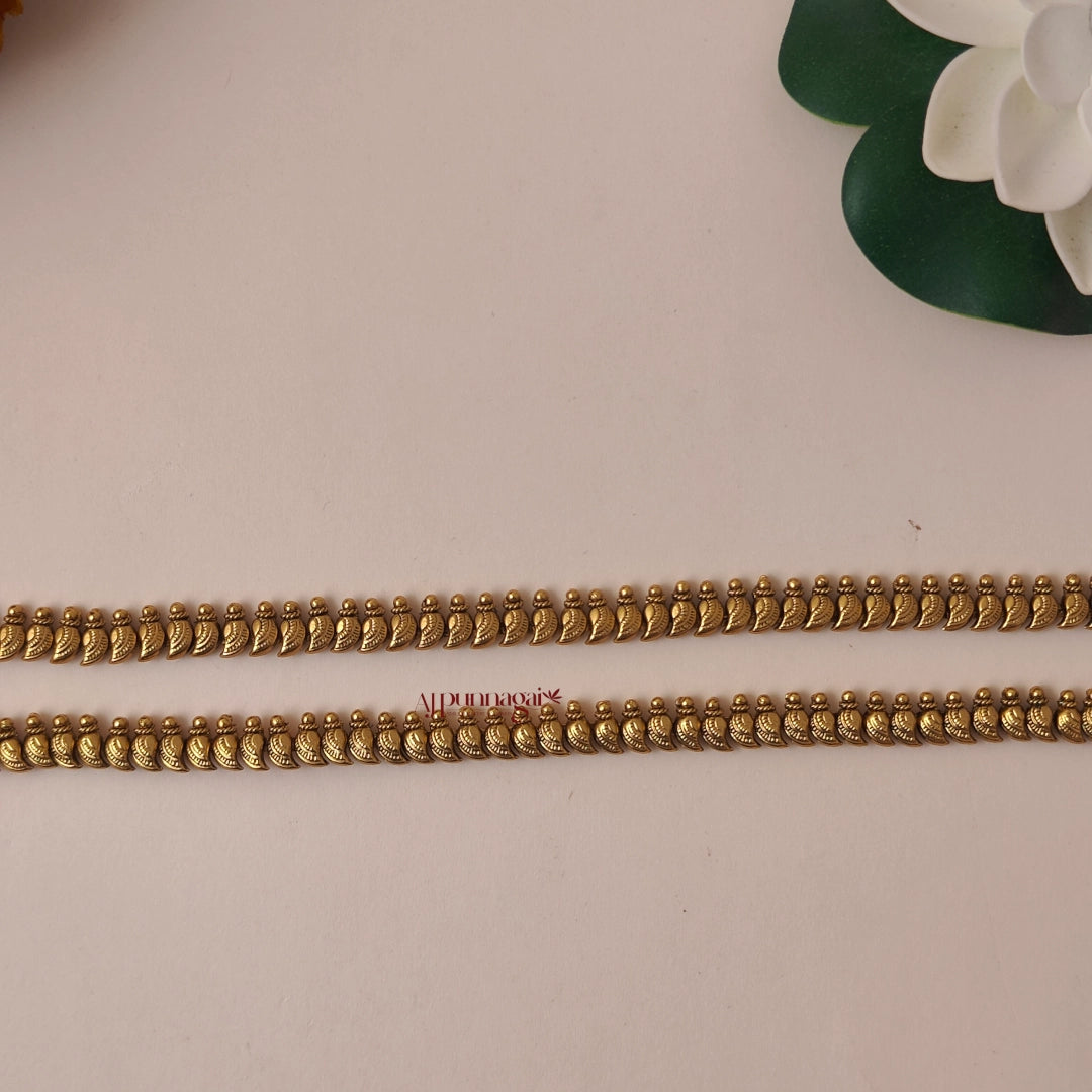 Pretty Mango Design Antique Finish Anklet