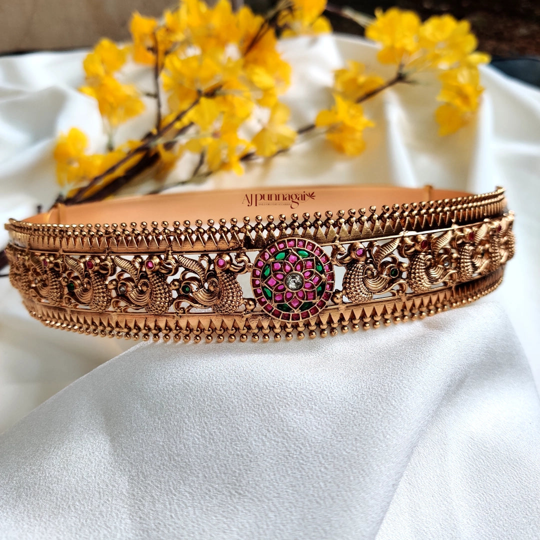 Peacock Motifs Bridal Hip belt