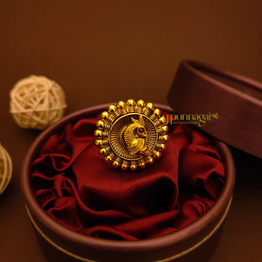 Royal touch Peacock design Finger Ring