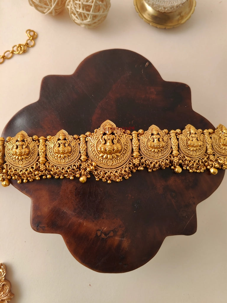 Grand Antique Lakshmi Bridal Hip Chain