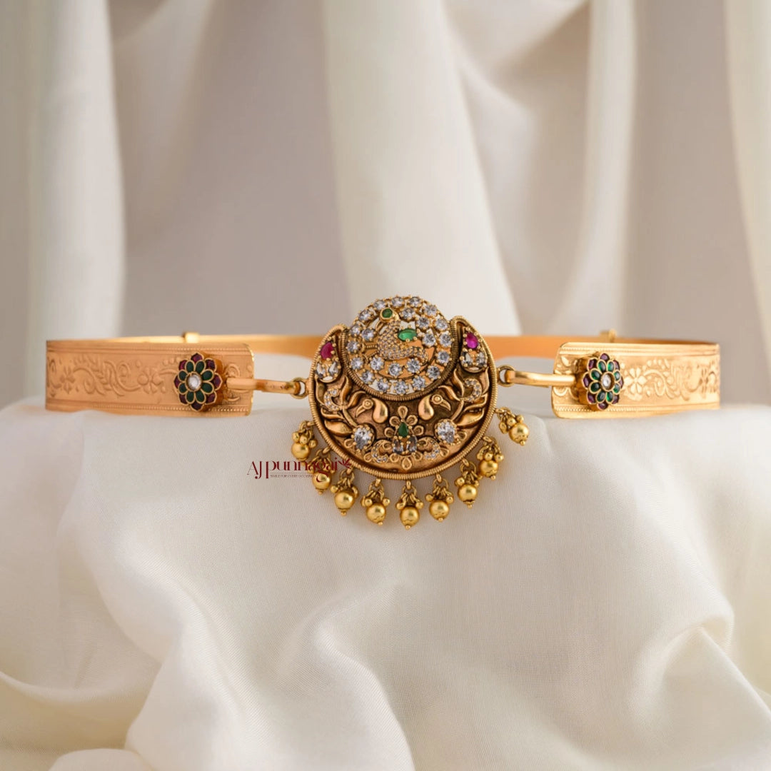 Gold Look Alike Peacock Bridal Hip Belt