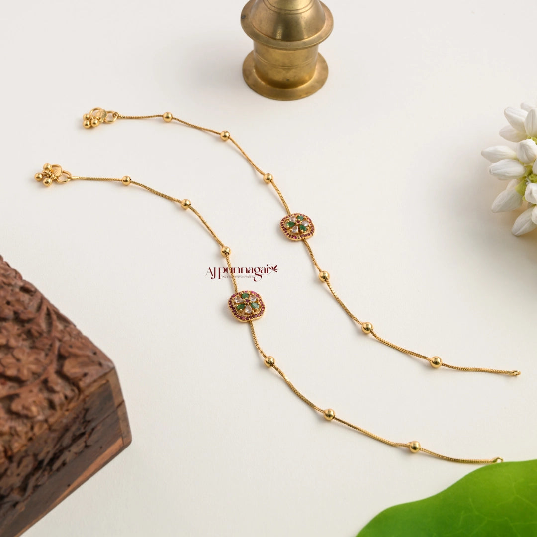 Sleek AD Matte Anklet