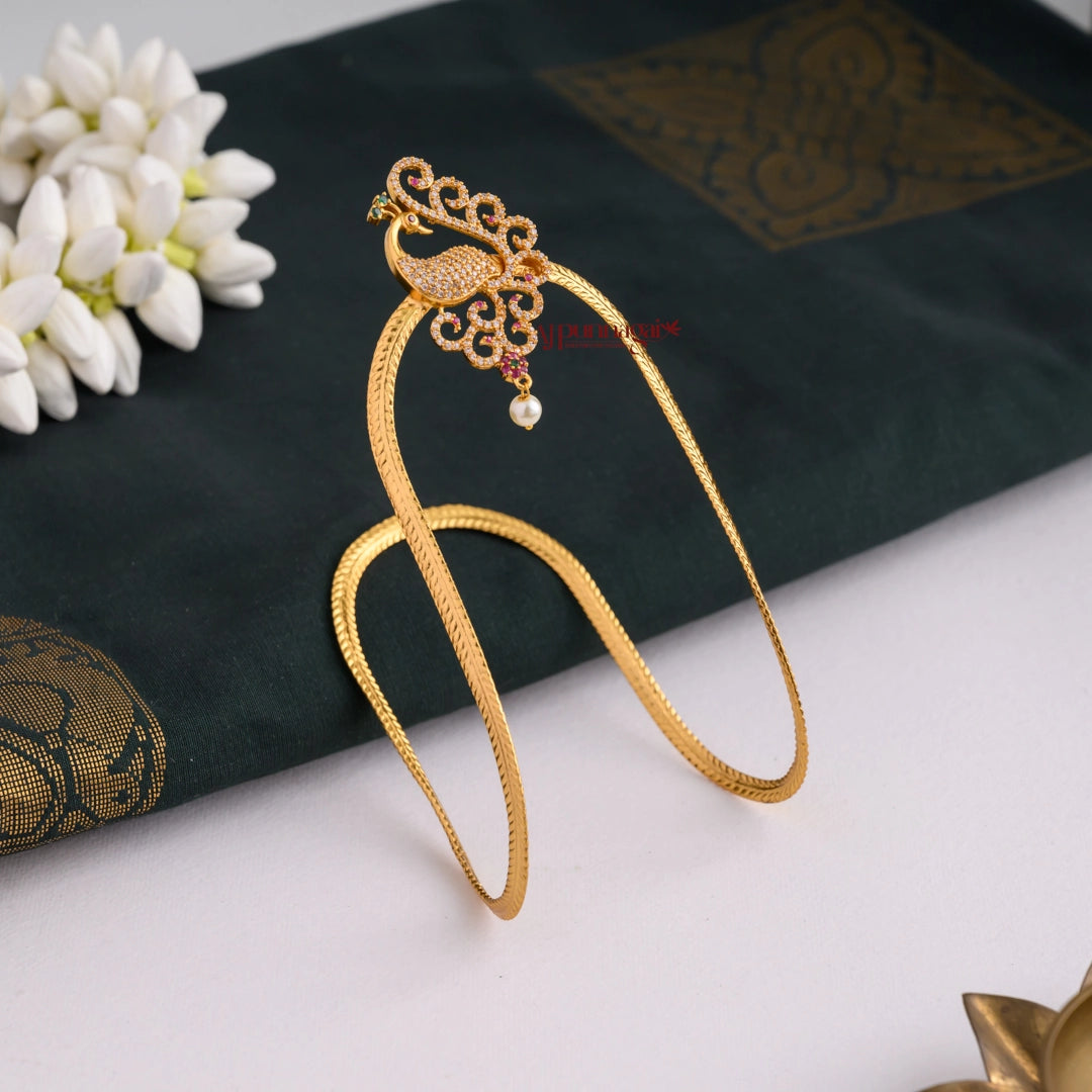 Gorgeously Crafted Peacock AD Vangi - Big