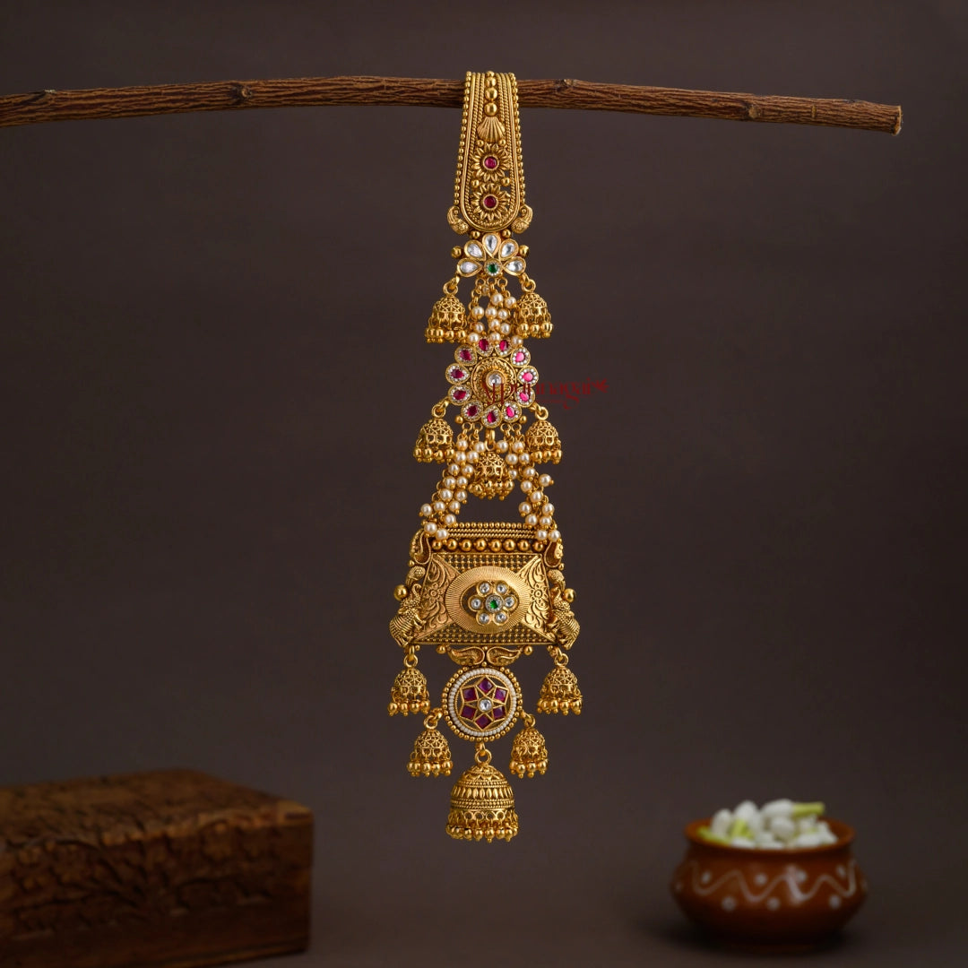 Classy Floral Gold Look Alike Juda Pin