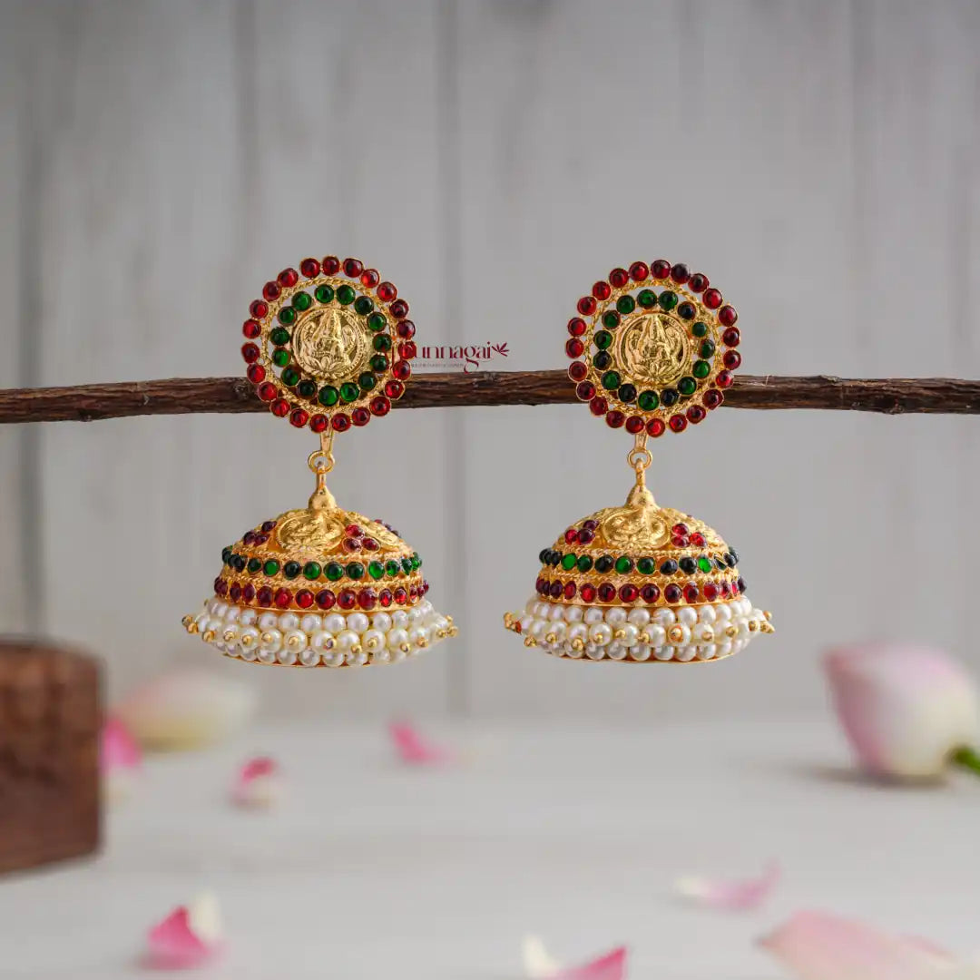 Lakshmi With Kemp Jhumka