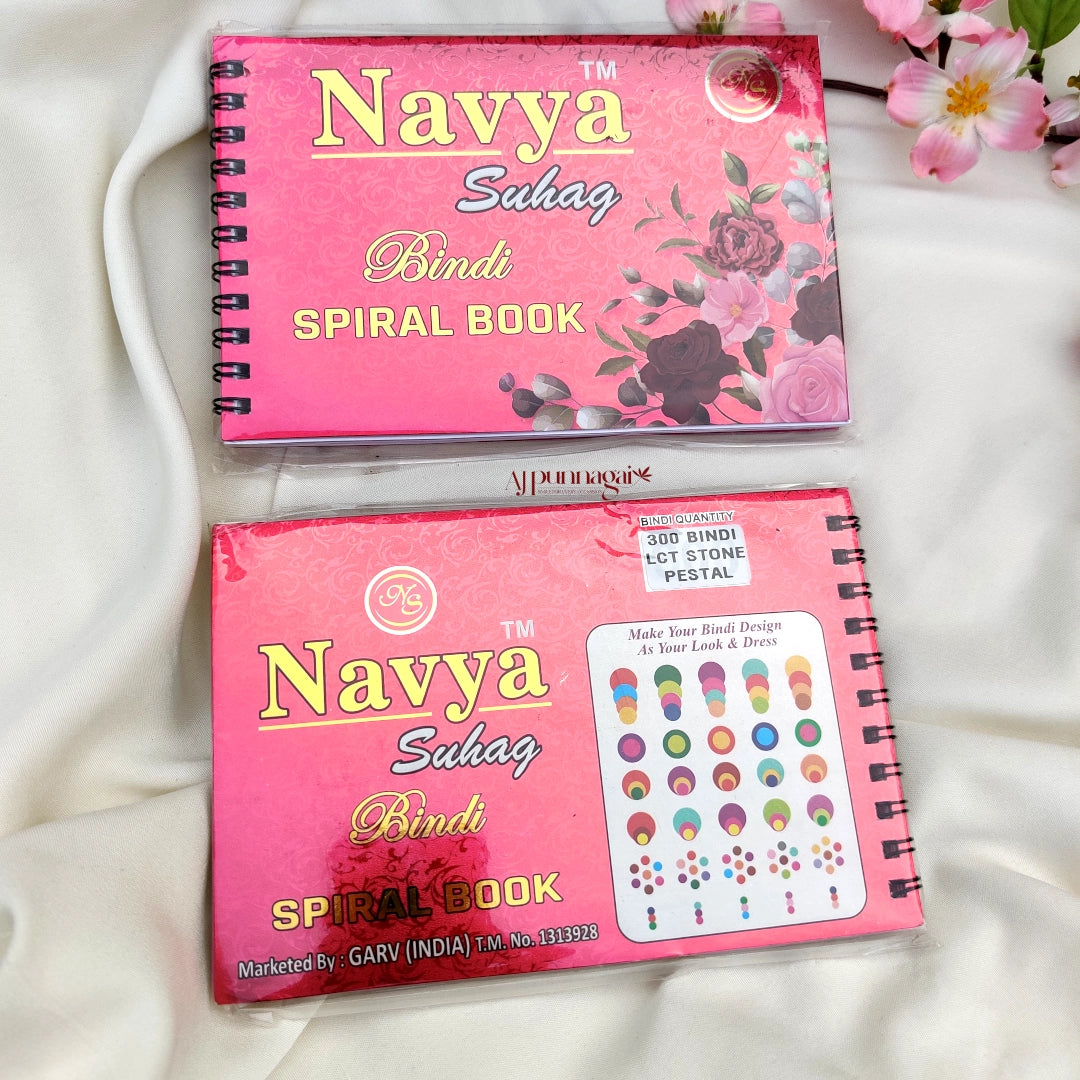 Pastel Colours Gold stone Border short Bindi Book