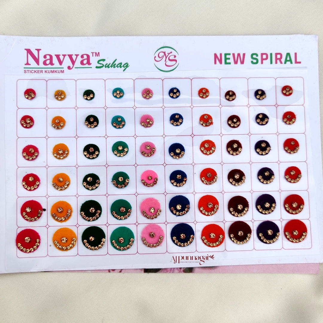 360 Mix size Gold stone Short Bindi Book