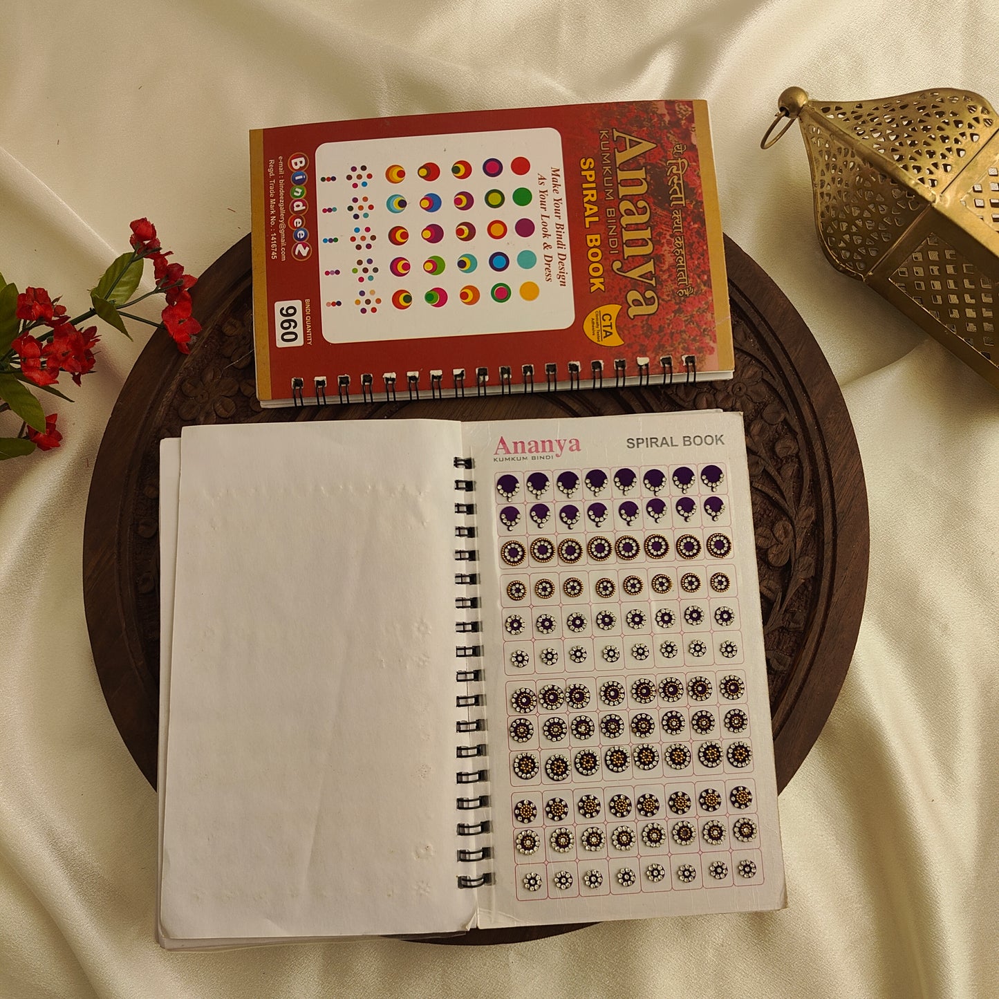 Round Bindi with Mix Gold stone Design Big Bindi Book