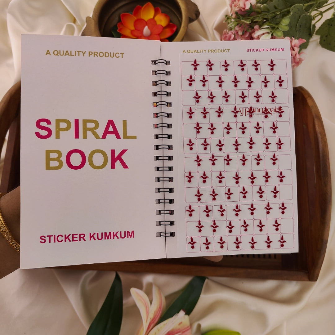 Maroon Plain Kalyanam Bindi Book