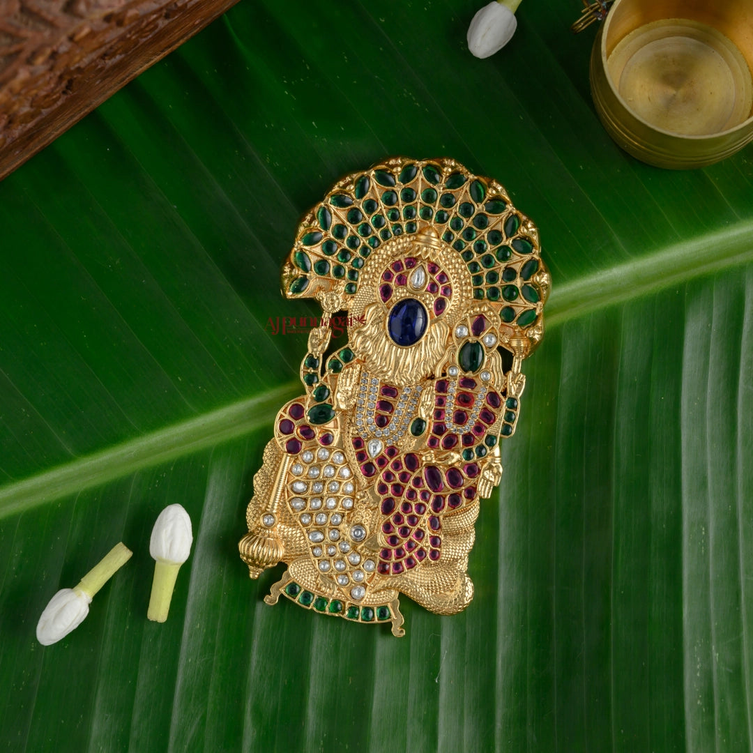 Lord Narasimha Kemp Pendant