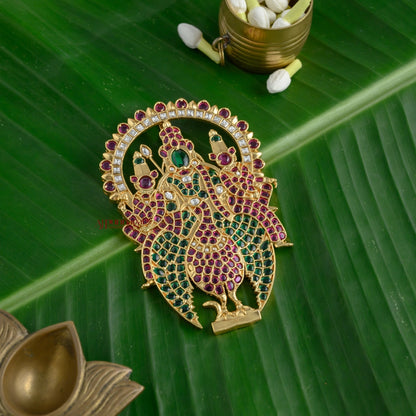Lord Murugan Valli Deivanai Kemp Pendant 