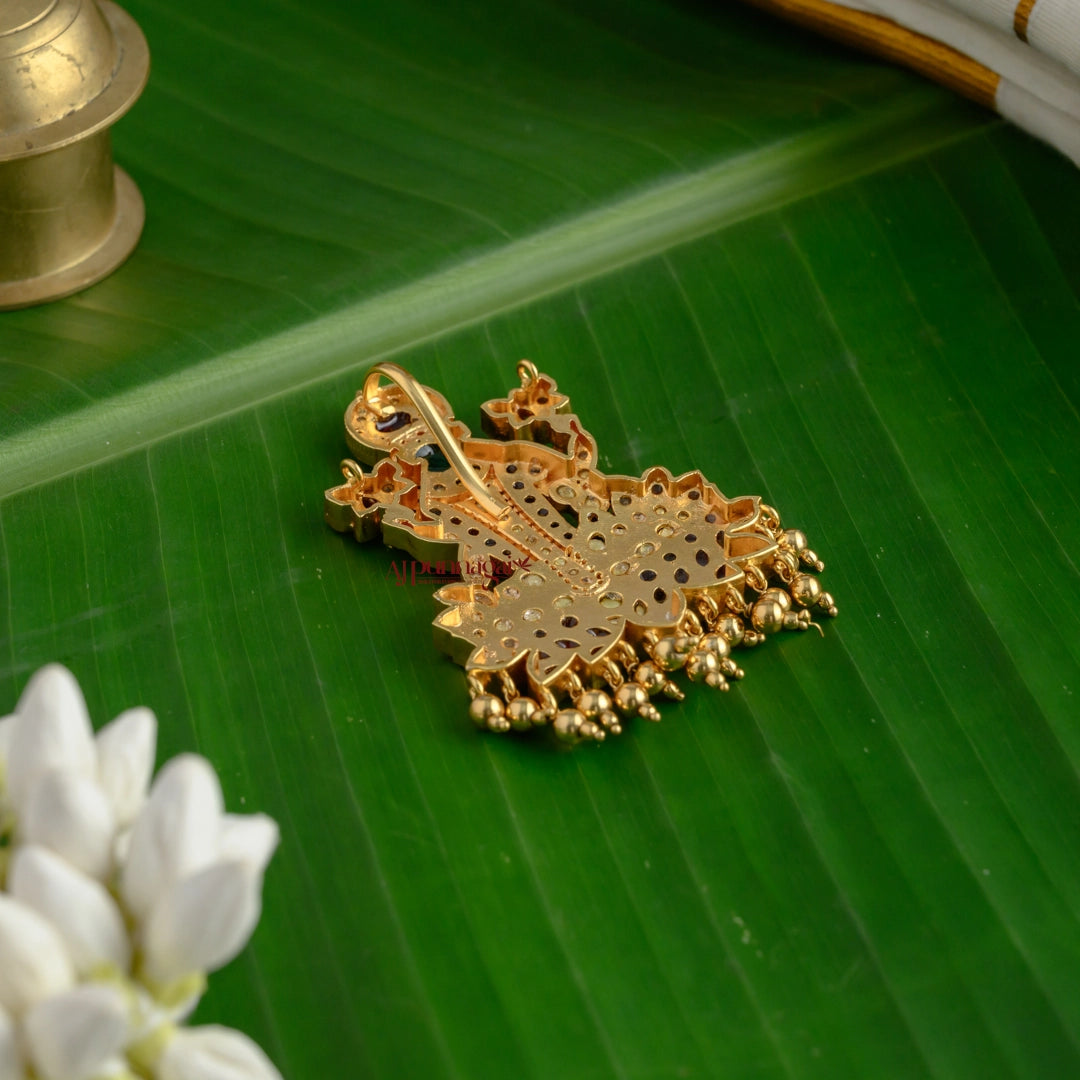 Goddess Mahalakshmi Kemp Pendant - White