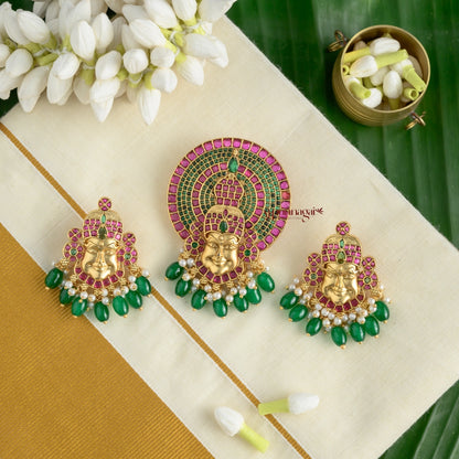 Kathakali Kemp Pendant Set
