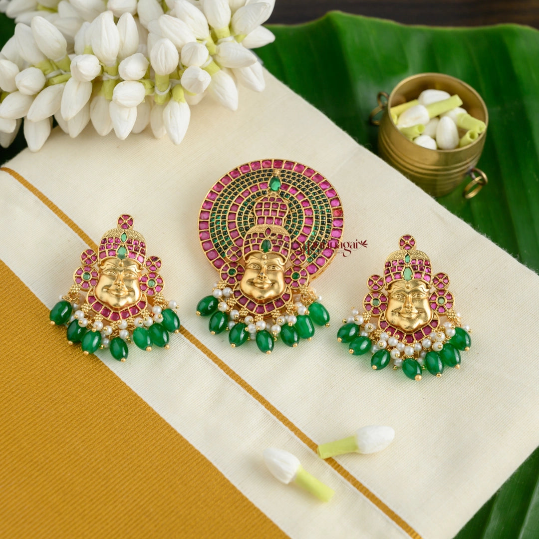 Kathakali Kemp Pendant Set
