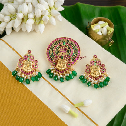 Kathakali Kemp Pendant Set