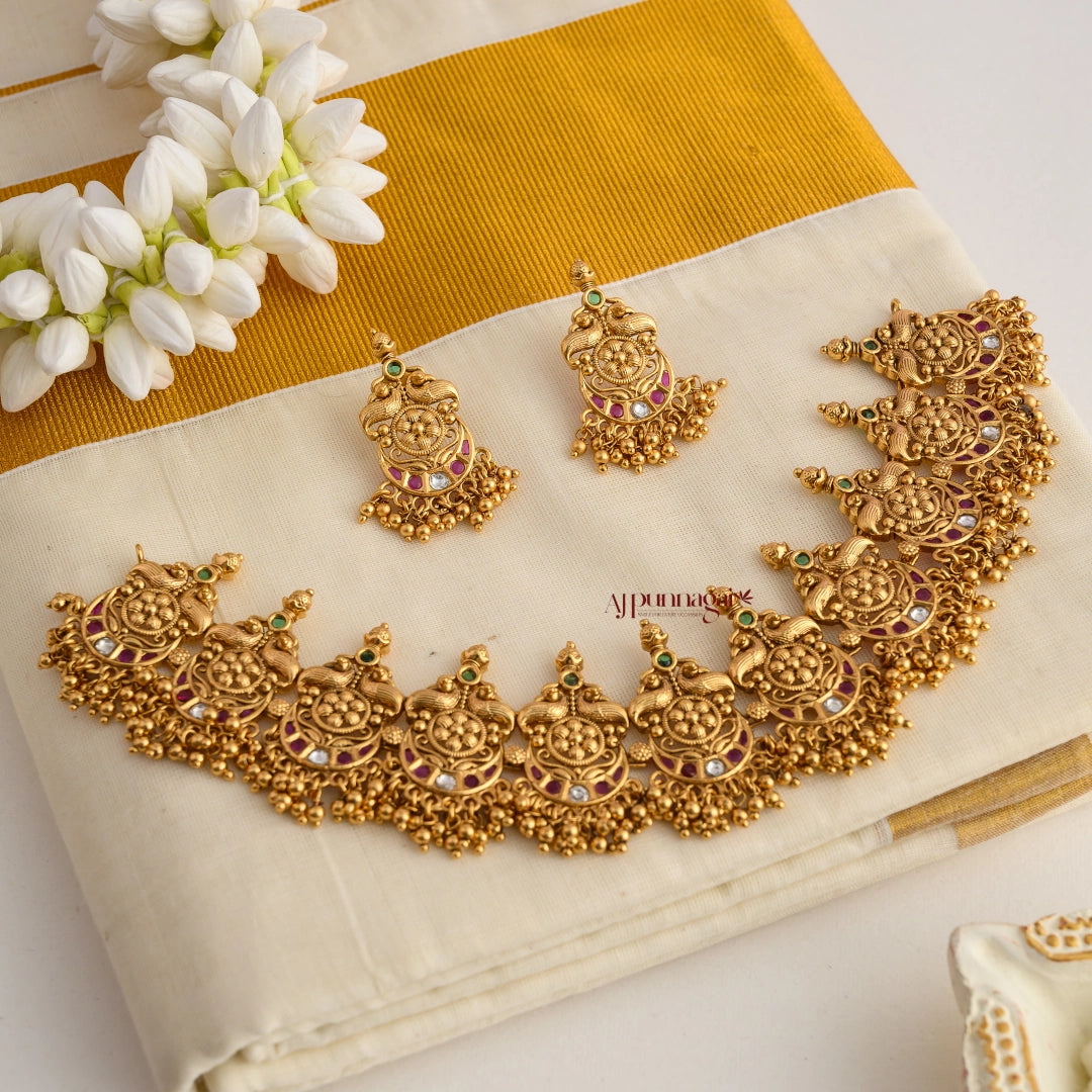 Half Moon Shaped Bridal Necklace